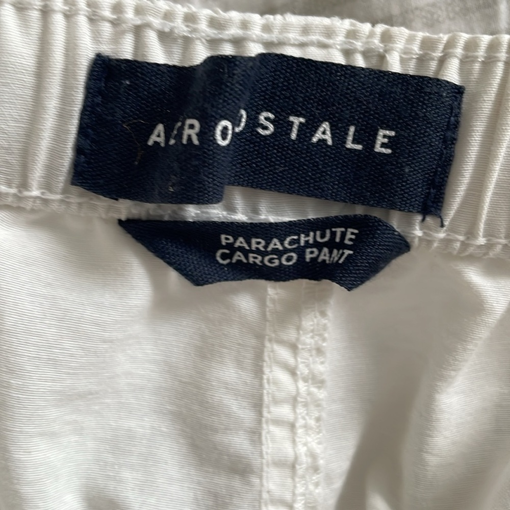 Women’s white parachute cargo pants - Picture 5 of 6